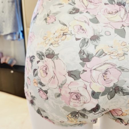 플라워나염 모달 부인군팬티 민트