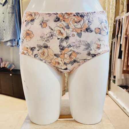 밑위높은 플라워 모달 여성팬티 핑크