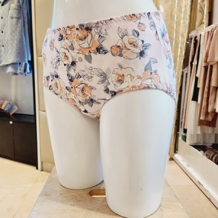 밑위높은 플라워 모달 여성팬티 핑크