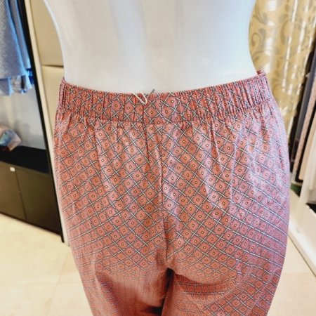 여성 부드러운 광택면 파자마바지