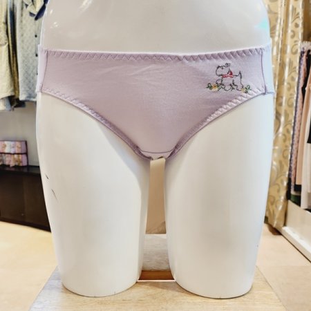 순면 강아지자수 여자면팬티 7종세트