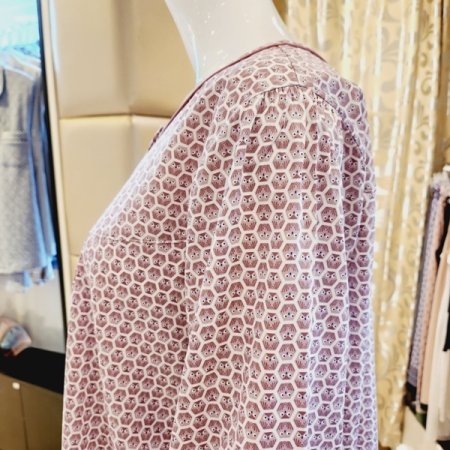 귀여운 부엉이나염 여성 면원피스 잠옷