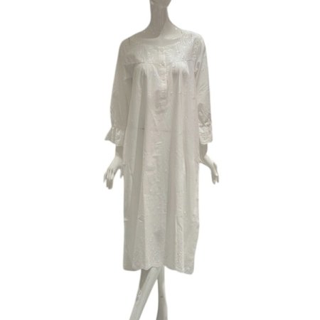 아사면 스퀘어넥 원피스 파자마