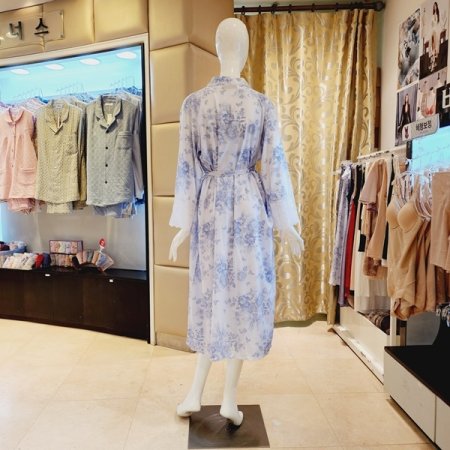 블랙라벨 꽃나염 초경량 여성가운