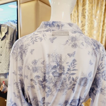 블랙라벨 꽃나염 초경량 여성가운