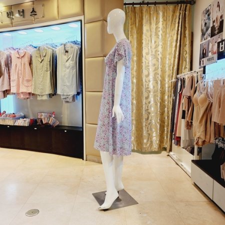 플라워프린트 컵 원피스 홈웨어