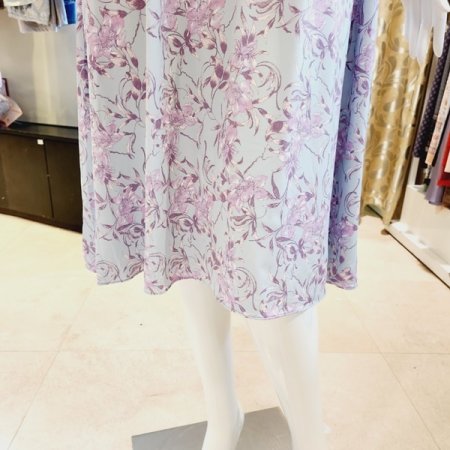 플라워프린트 컵 원피스 홈웨어