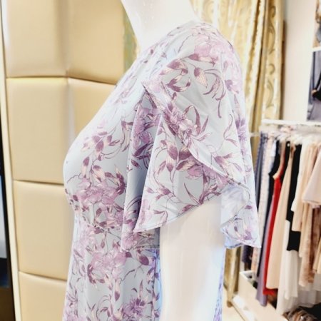 플라워프린트 컵 원피스 홈웨어