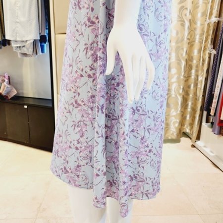 플라워프린트 컵 원피스 홈웨어