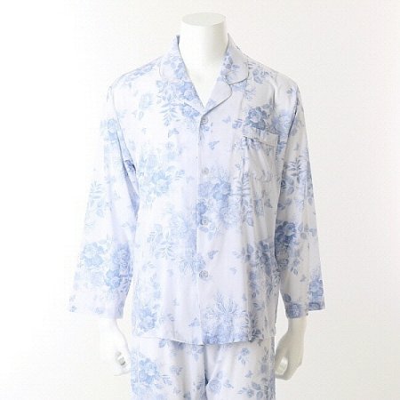 플라워프린트 초경량 남성 파자마