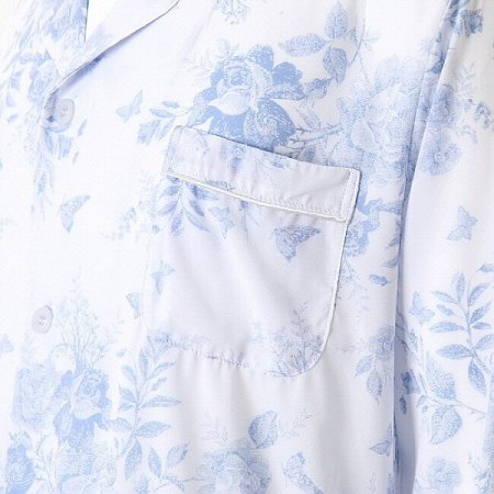 플라워프린트 초경량 남성 파자마