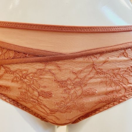 오르화 앞 시스루 레이스 헴라인팬티