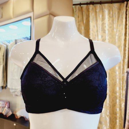 C컵 오르화 레이스 노와이어 패드브라