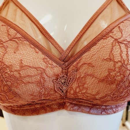 C컵 오르화 노와이어브라 헴팬티세트