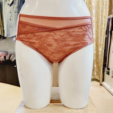 C컵 오르화 노와이어브라 헴팬티세트