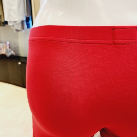 남성 빨간색 면 모달 드로즈팬티