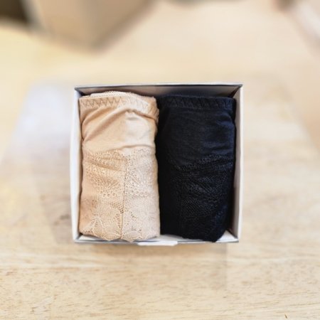 2종세트 모달 힙레이스 여성팬티