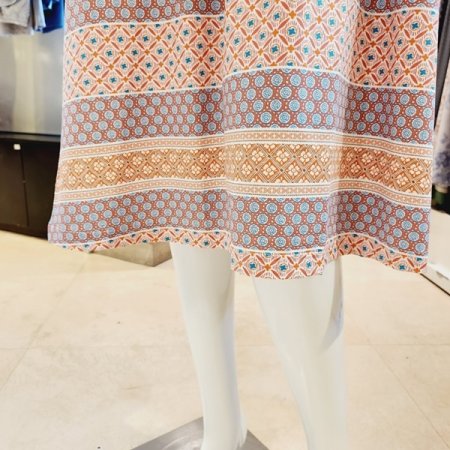 화사한 에스닉프린트 스판 홈 원피스