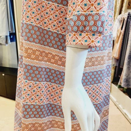 화사한 에스닉프린트 스판 홈 원피스