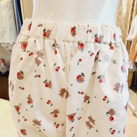 귀여운 체리 곰돌이나염 여성 홈바지
