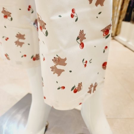 귀여운 체리 곰돌이나염 여성 홈바지