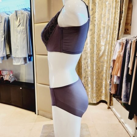 C컵 D컵 넓은날개 보정브라 팬티세트