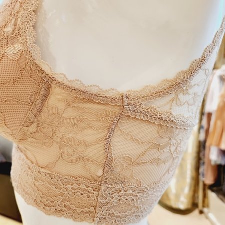 스트레치 망 자카드 브라탑 란쥬