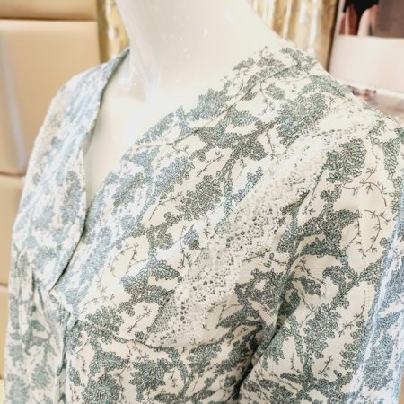 화사한 꽃나염 면 도비 원피스 홈웨어