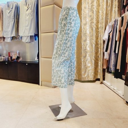 봄 여름 꽃나염 면도비 홈웨어바지