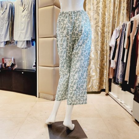 봄 여름 꽃나염 면도비 홈웨어바지