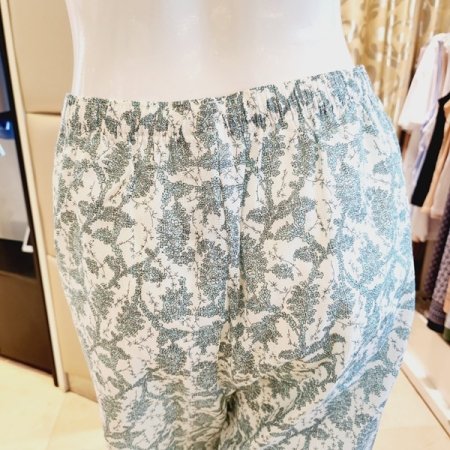 봄 여름 꽃나염 면도비 홈웨어바지