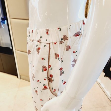 면 체리 곰돌이나염 남성 홈바지