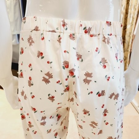 면 체리 곰돌이나염 남성 홈바지