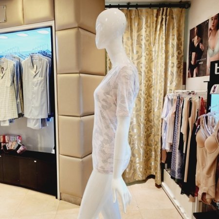 여성 화사한 모달번아웃 반팔런닝