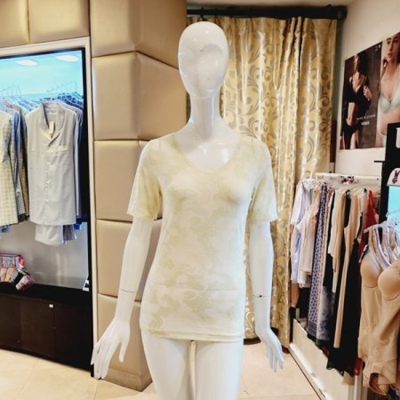 여성 화사한 모달번아웃 반팔런닝