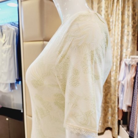 여성 화사한 모달번아웃 반팔런닝