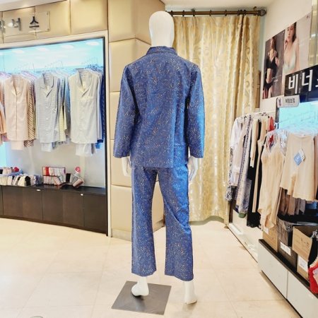 카라넥 잔꽃나염 남자 파자마세트