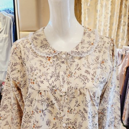 커플 잔꽃나염 잠옷세트 여원피스