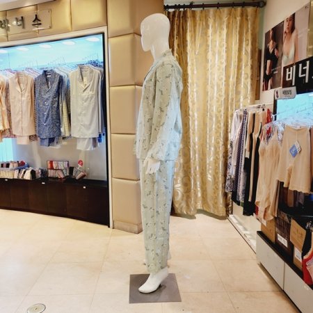 남성 면 도비 파자마세트