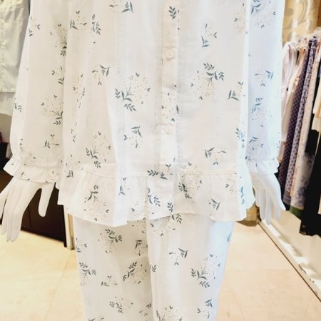 커플 잔꽃나염 면도비 잠옷세트