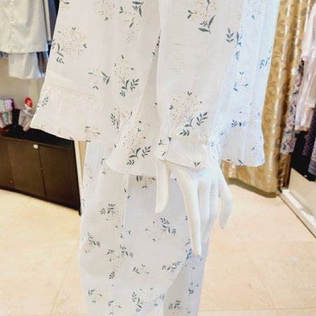 커플 잔꽃나염 면도비 잠옷세트