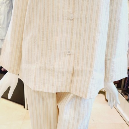 여성 스트라이프 봄 여름 잠옷세트