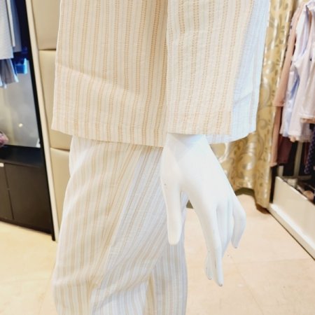 여성 스트라이프 봄 여름 잠옷세트