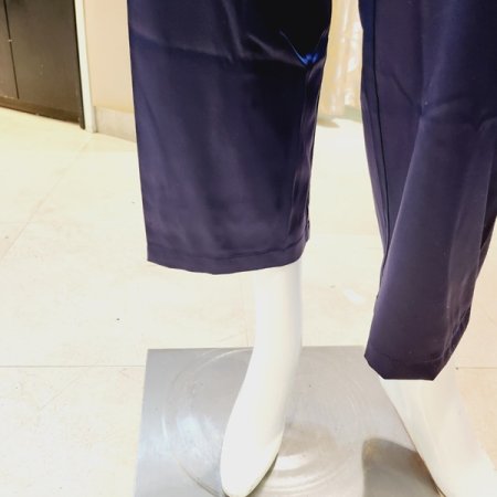 여자 실크필 솔리드 파자마