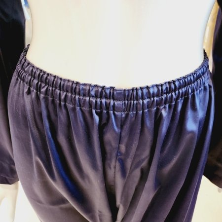 커플 실크필 솔리드 파자마