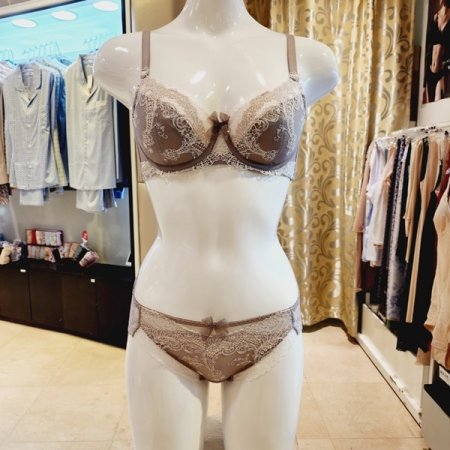 오르화 크리미 패드브라 레이스팬티