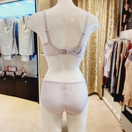 오르화 크리미 패드브라 헴팬티세트