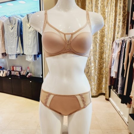 커버업 노와이어몰드브라 헴팬티세트