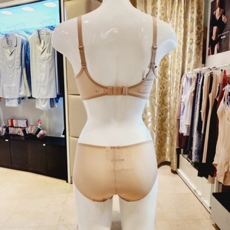 E컵 커버업 노와이어몰드브라 팬티세트