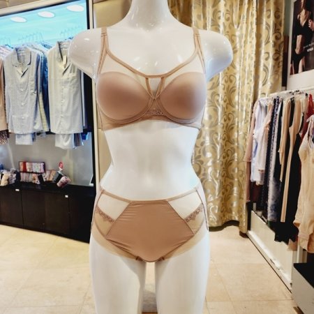 CD컵 커버업 노와이어브라 팬티세트